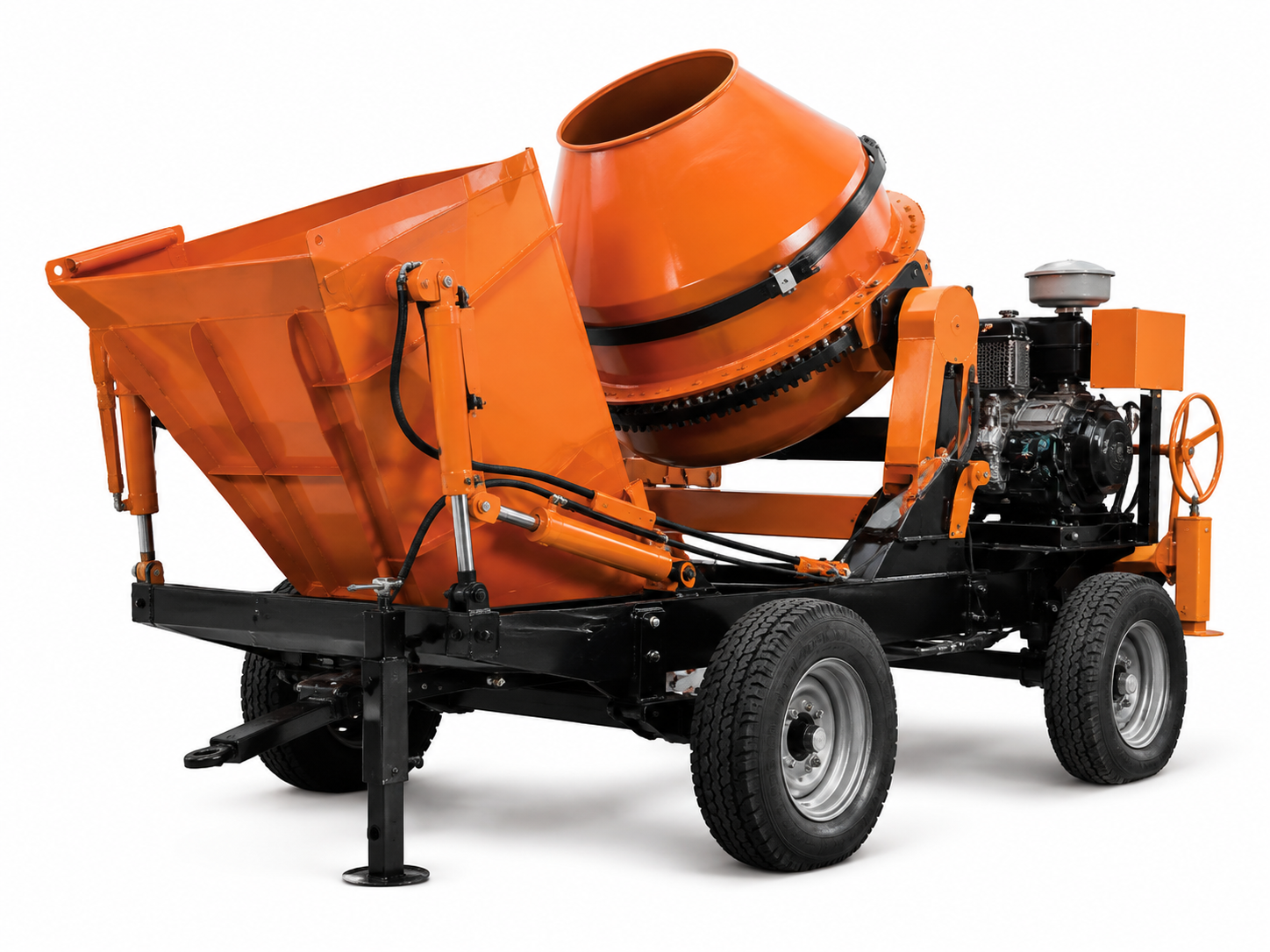 1 Bag Hydraulic Hopper Concrete Mixer