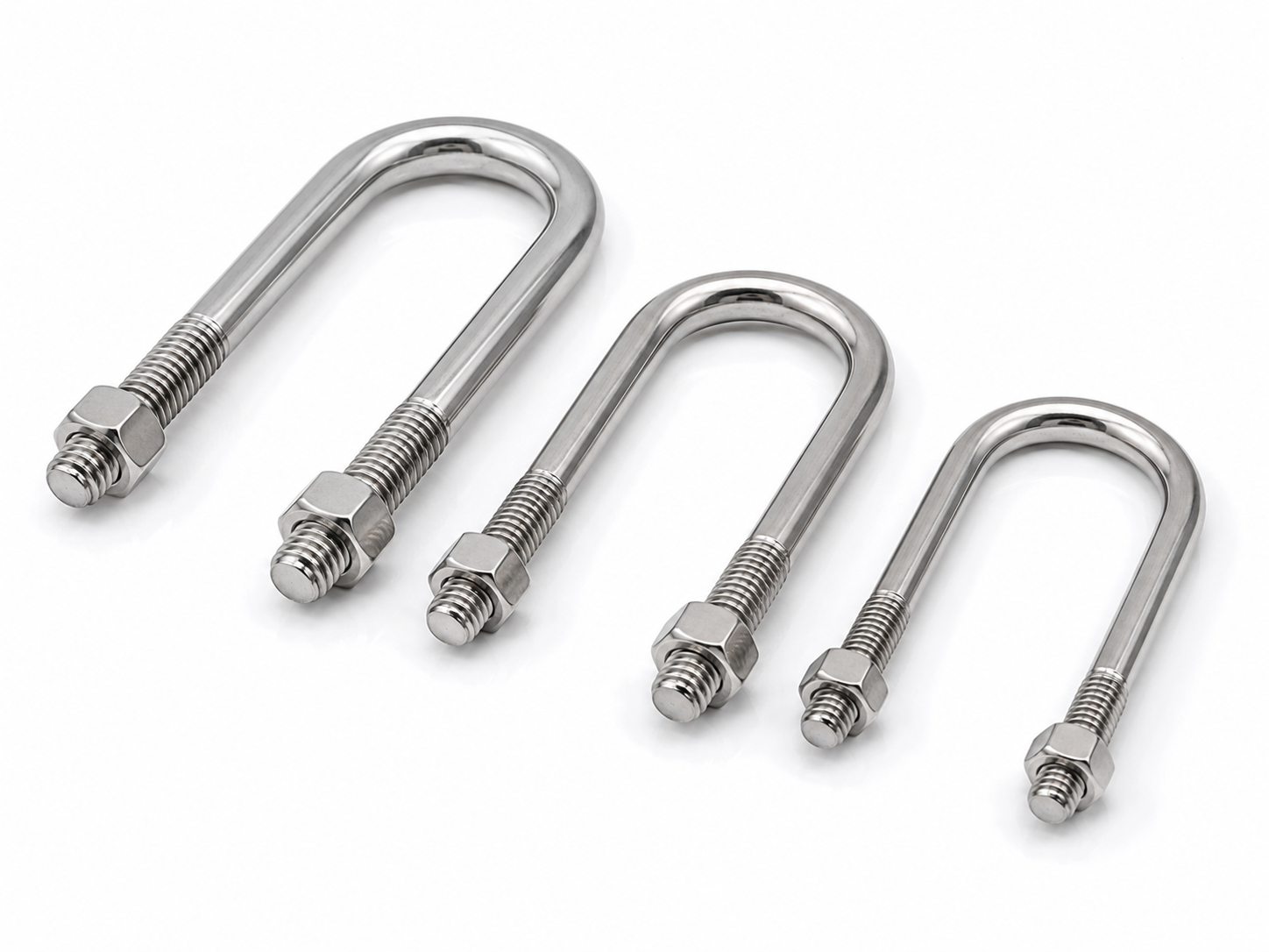 SS316 U-Bolts (¼", ⅜" – All Sizes)